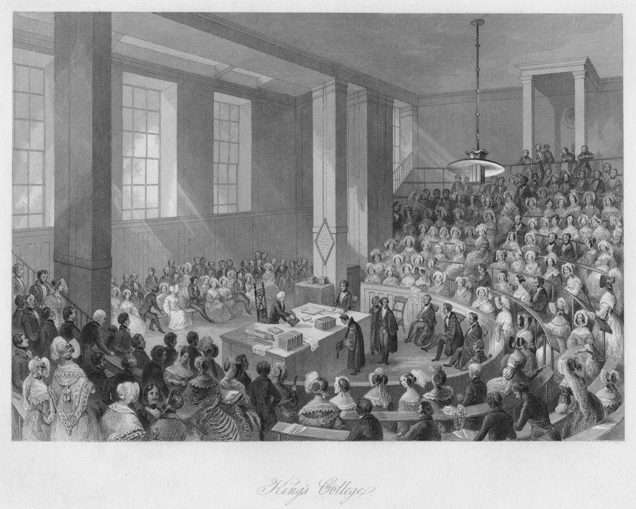 Kings College, c1841 av Henry Melville