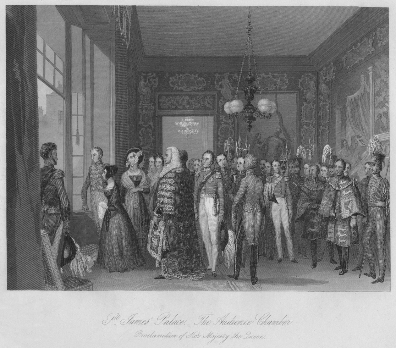 St. James Palace. Publikumskammeret, c1841 av Henry Melville