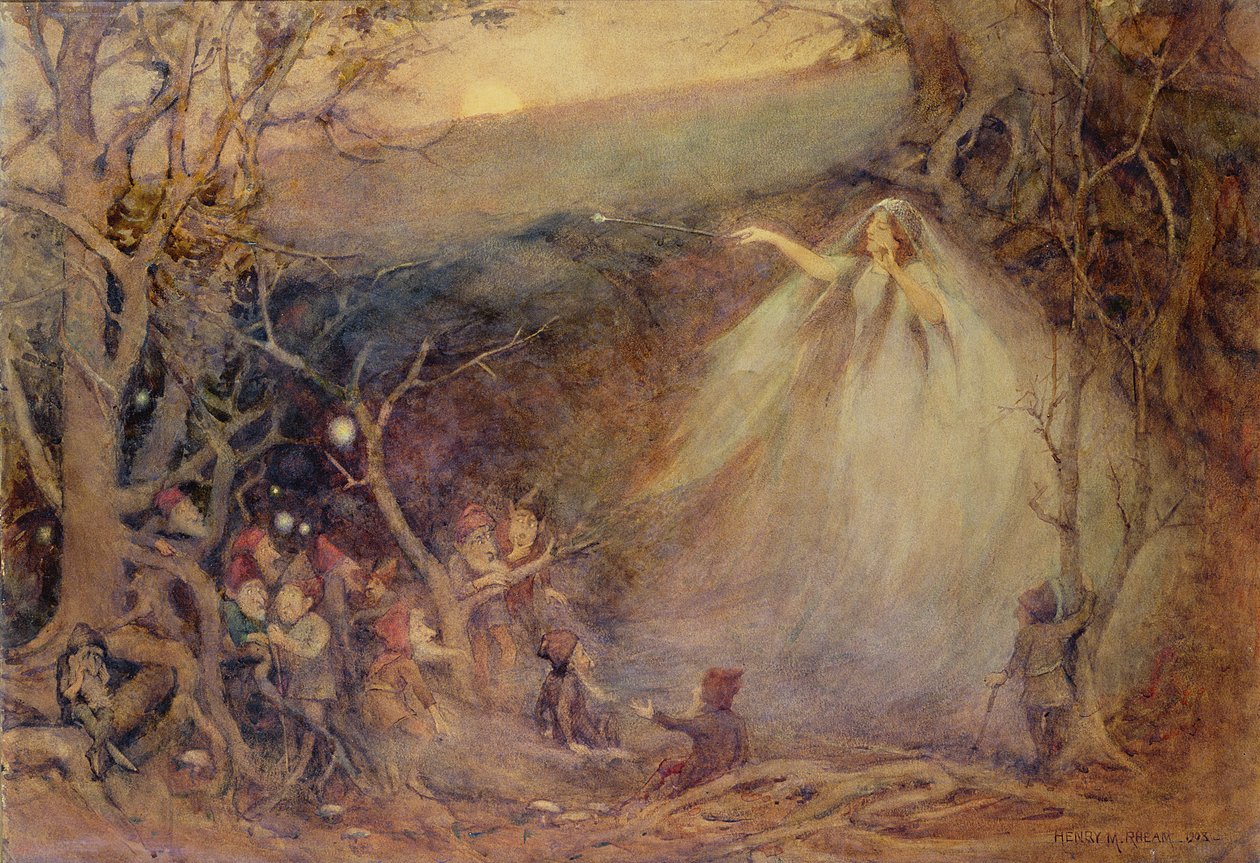 Queen Mab fra Shelleys dikt av Henry Meynell Rheam