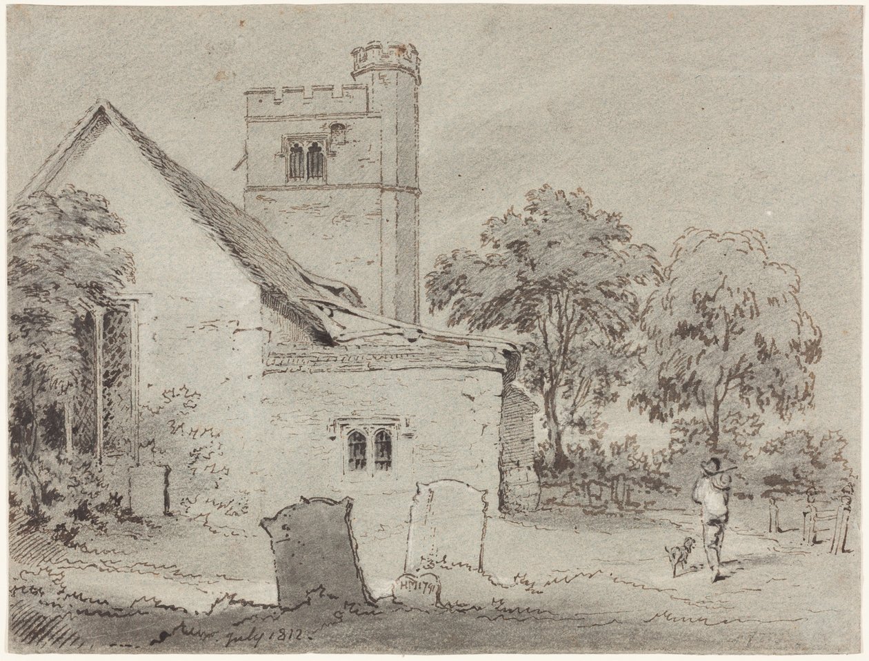 Aldenham kirke, Hertfordshire av Henry Monro