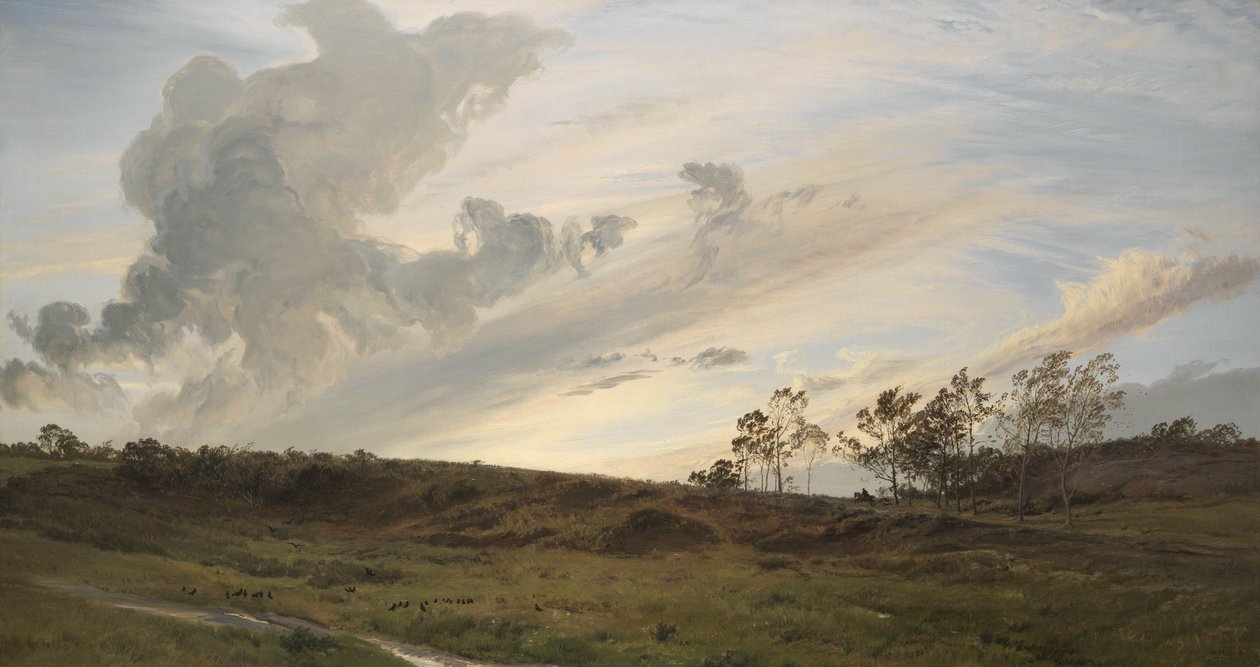 En vill kveld etter regn, Yorkshire av Henry Moore