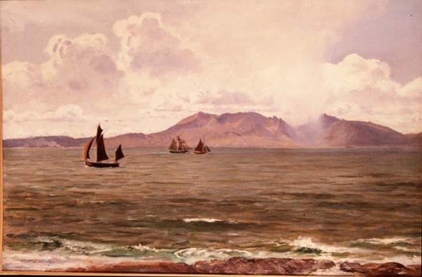 Fiskebåter utenfor kysten av Henry Moore