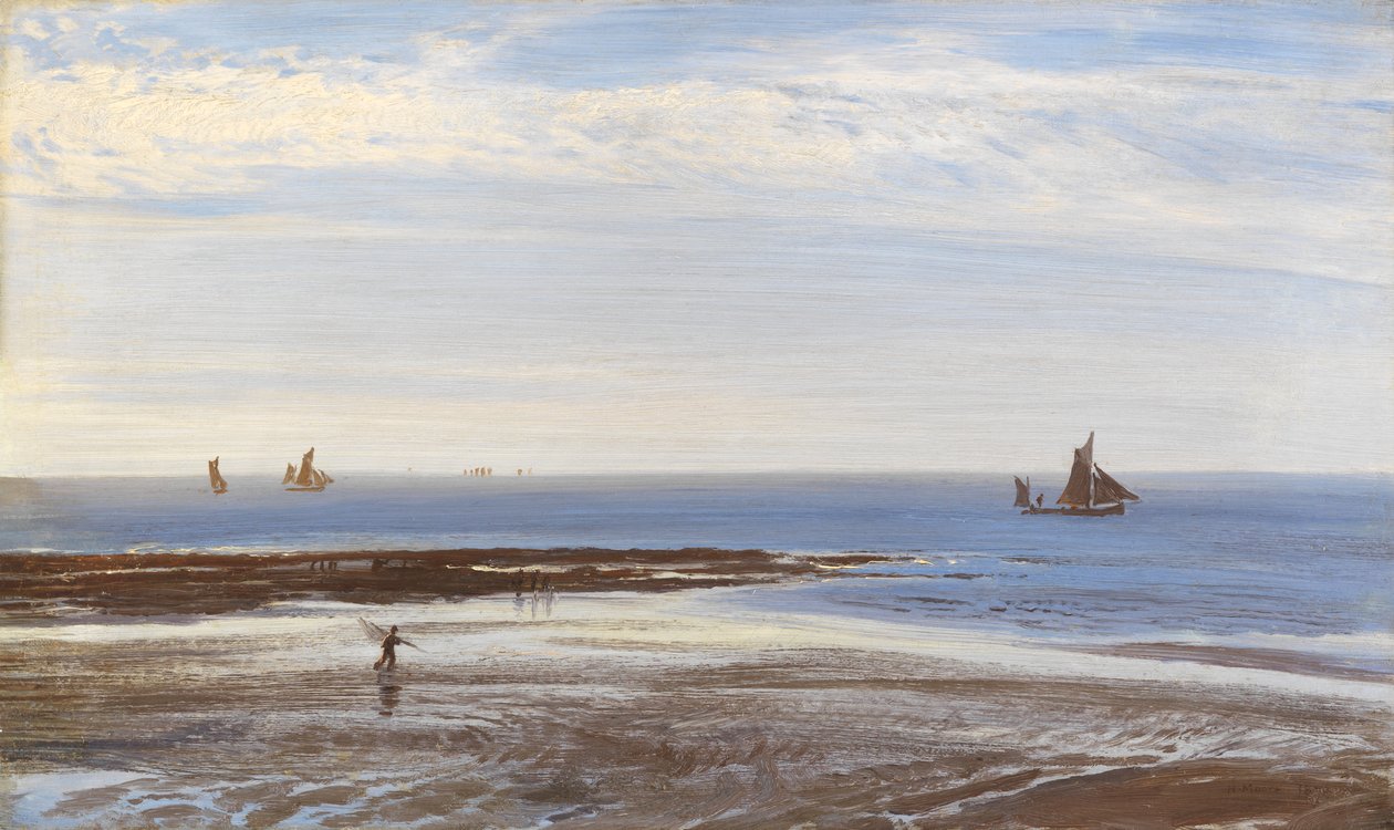 Nær Margate - Evening, 1870 av Henry Moore