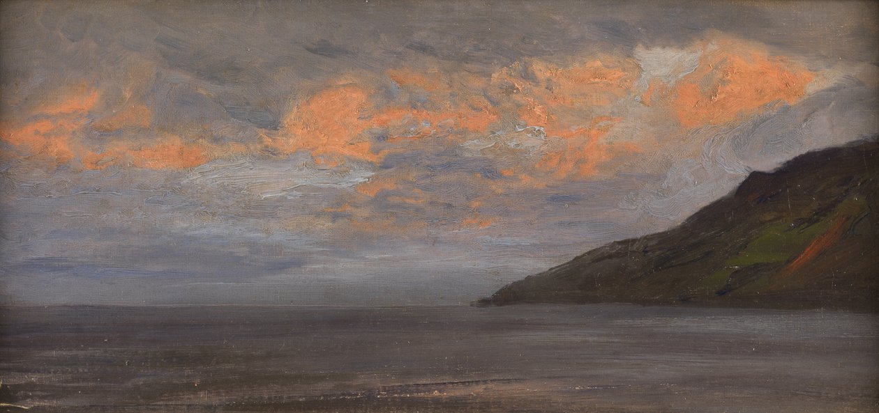 Solnedgang på kysten av Henry Moore