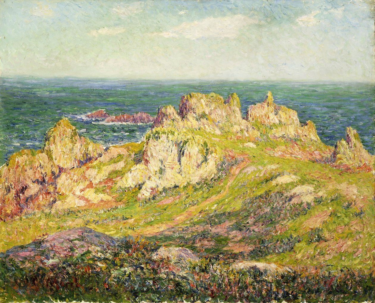 Steiner ved havet; Steiner ved havet, av Henry Moret