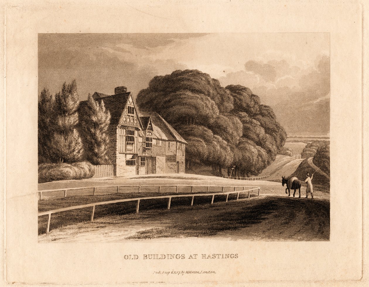 Gamle bygninger i Hastings av Henry Morton