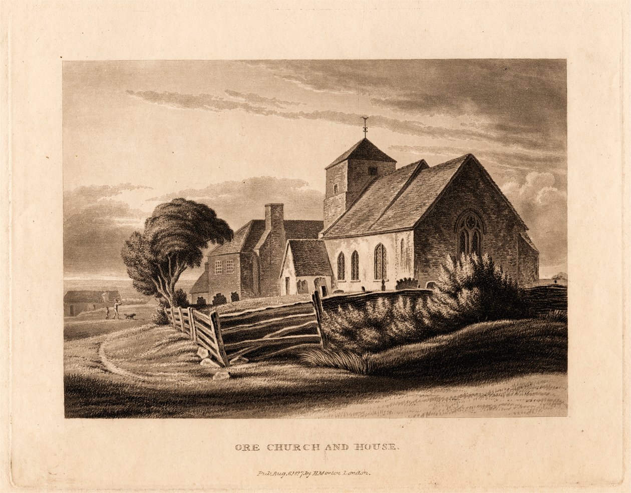 Malm kirke og hus av Henry Morton
