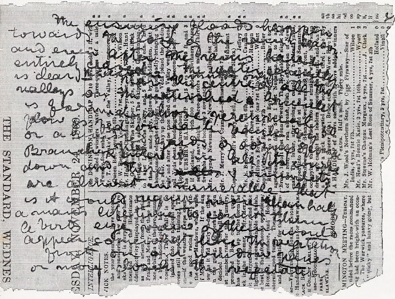 Fragment av Stanleys dagbok, illustrasjon fra 