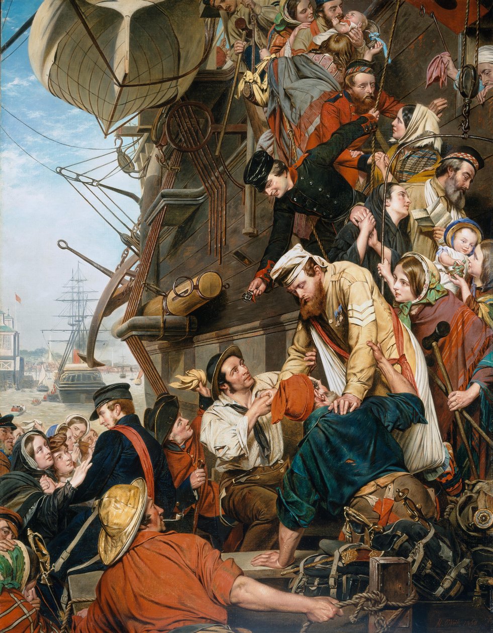 Hjemme igjen, 1858, 1860 av Henry Nelson ONeil