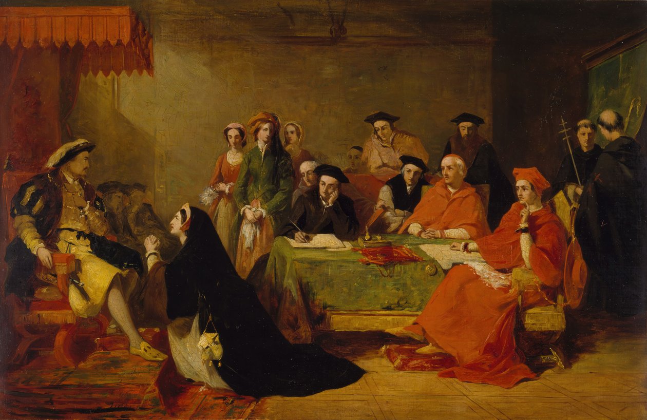 Rettssaken mot dronning Catherine av Aragon, 1848. av Henry Nelson O