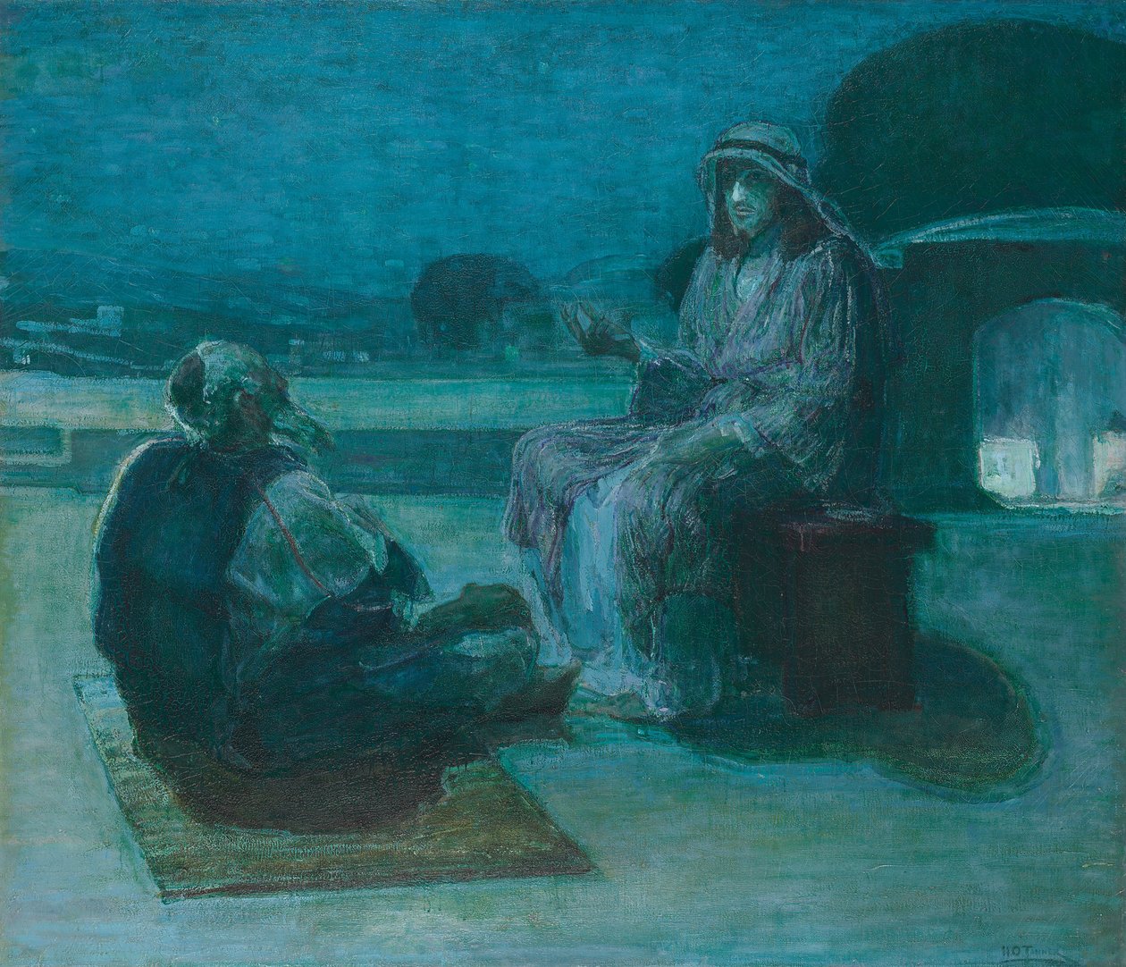 Nikodemus kommer til Kristus av Henry Ossawa Tanner