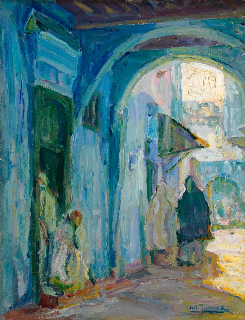 Gate i Tanger, ca. 1910. av Henry Ossawa Tanner