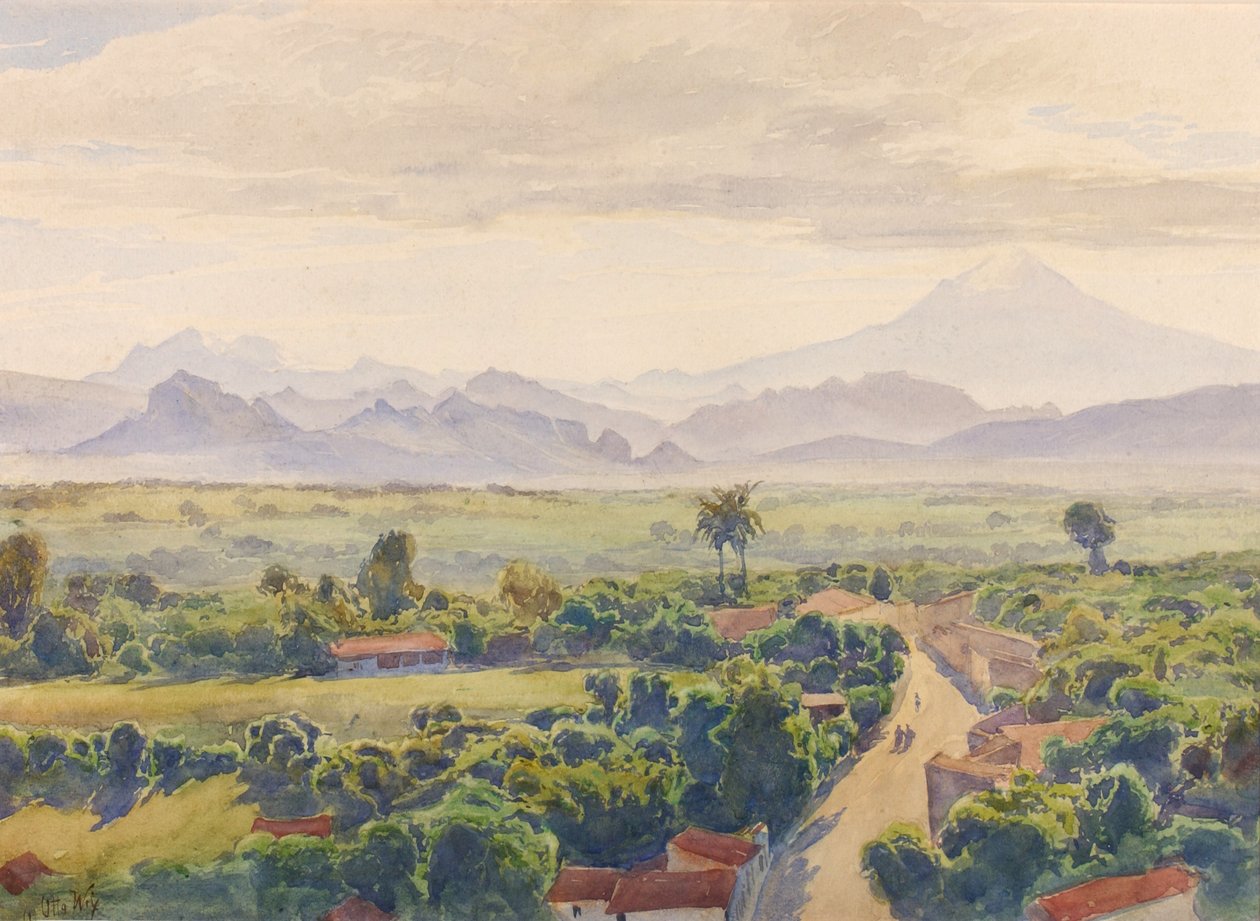 Utsikt over Cuernavaca, slutten av 1800-begynnelsen av 1900-tallet. av Henry Otto Wix