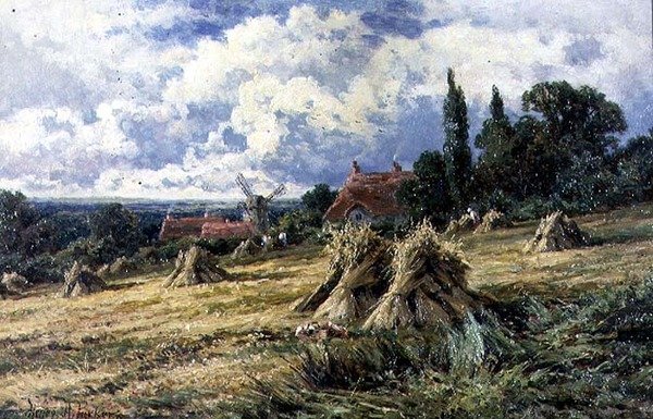 En Surrey Cornfield av Henry Parker