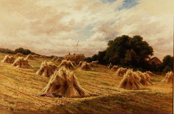 En Surrey Cornfield, nær Reigate av Henry Parker