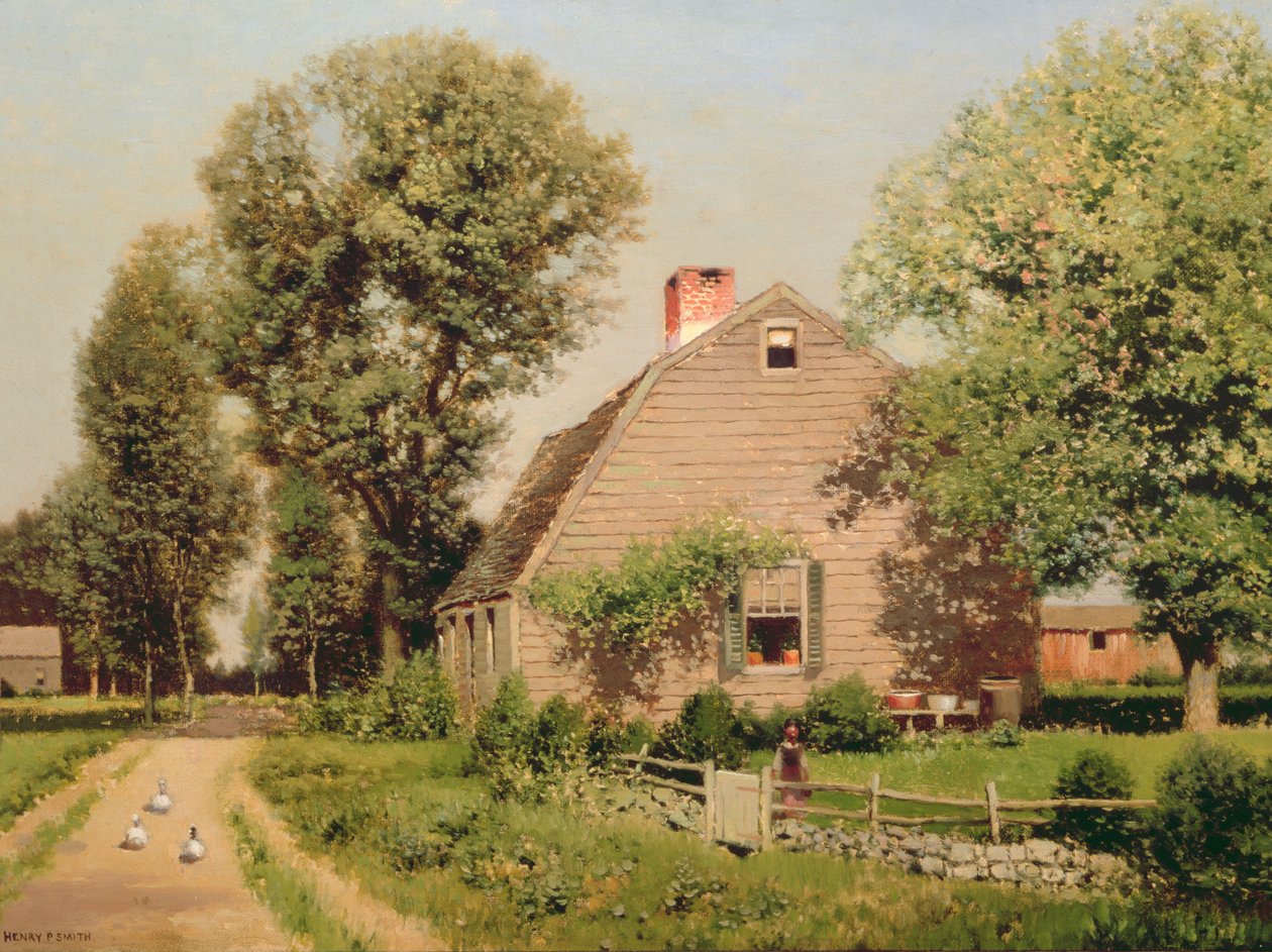 Old Homestead on the Turnpike, ca. 1889 av Henry Pember Smith