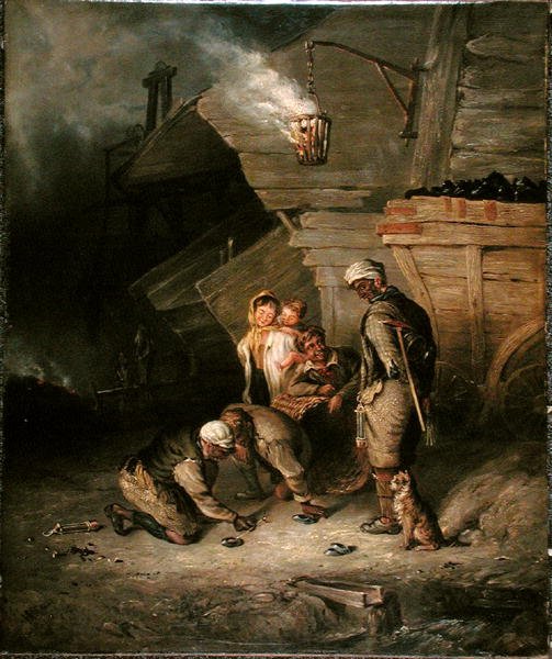 Pitmen Playing at Quoits (olje på lerret) av Henry Perlee Parker