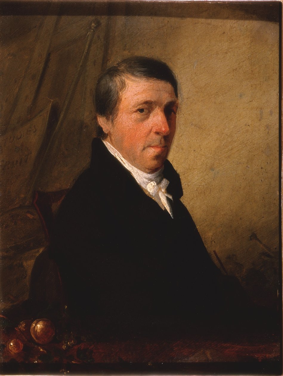 Portrett av George Gray (olje på metall (tinn)) av Henry Perlee Parker