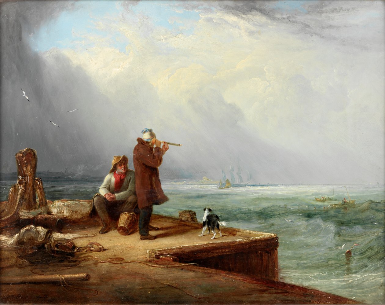 The Look Out, Shields Harbour, 1831 av Henry Perlee Parker