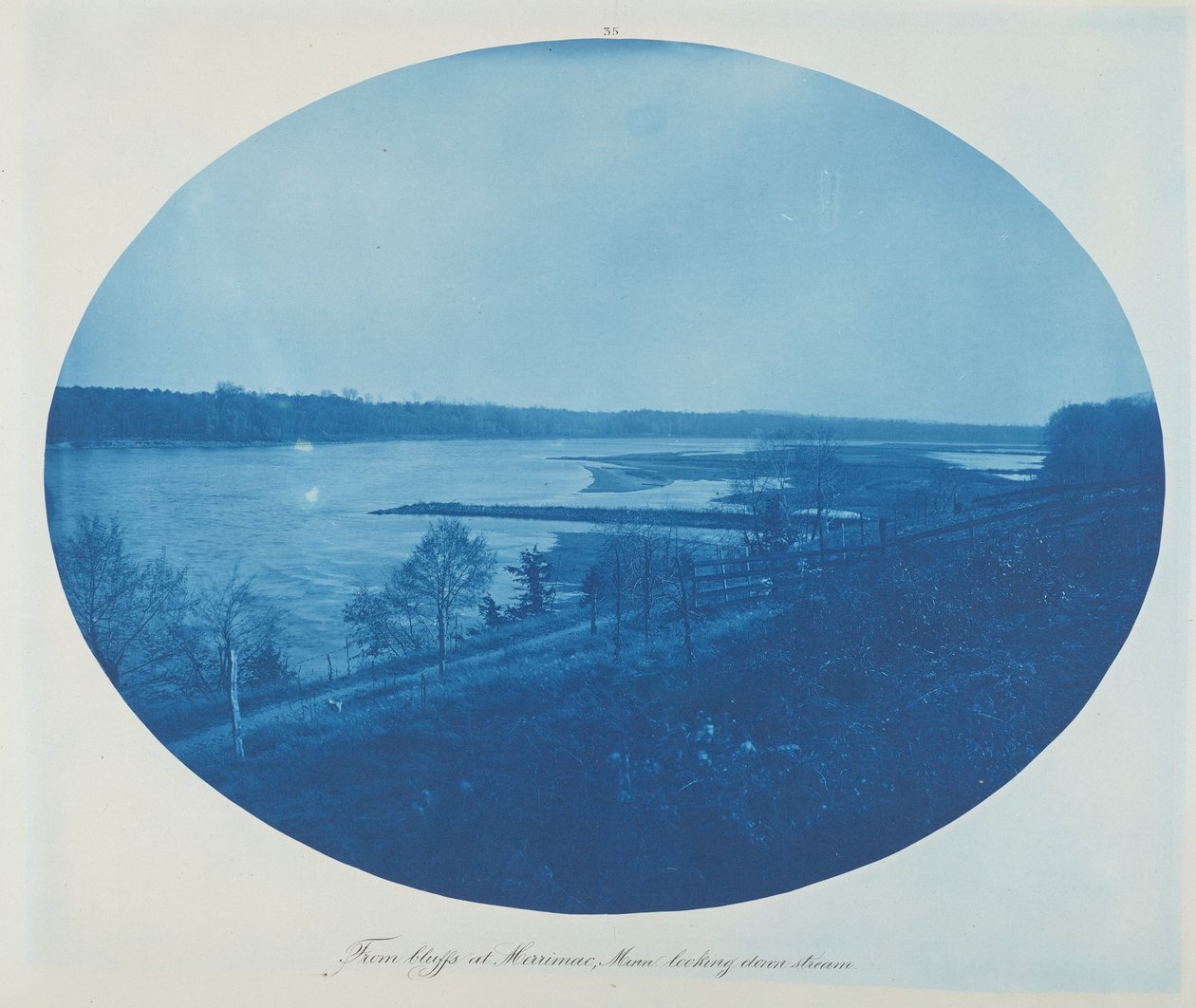 Fra Bluffs at Merrimac, Minn. Ser nedstrøms av Henry Peter Bosse