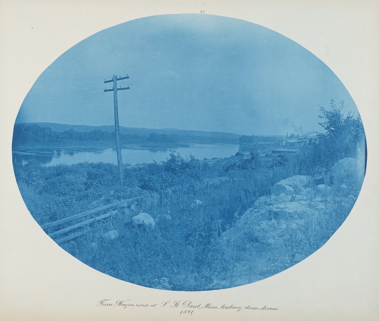 Fra Wagon Road ved S. St. Paul, Minn. Ser nedstrøms av Henry Peter Bosse