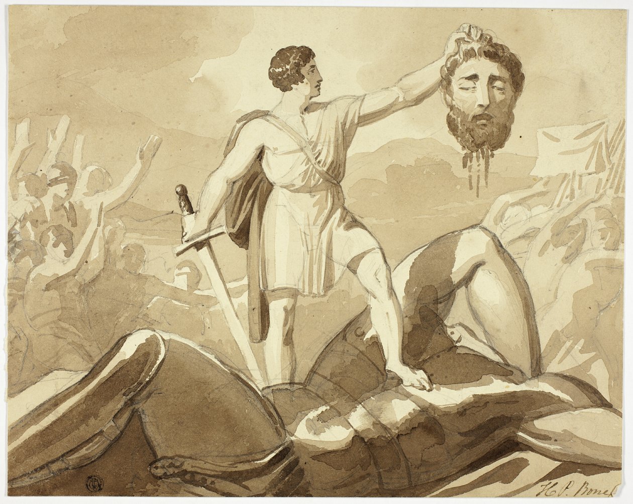 David og Goliat av Henry Pierce Bone