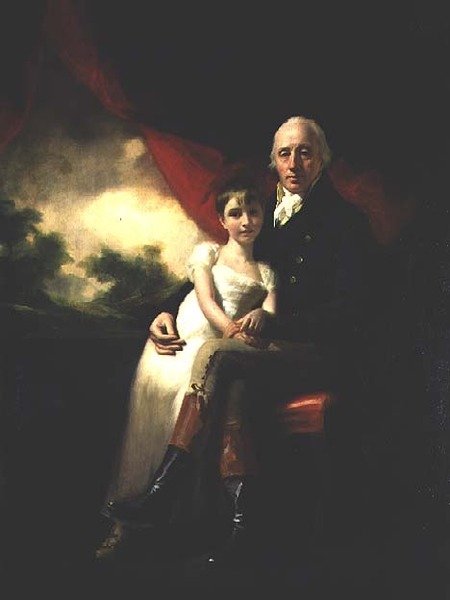 John Stirling fra Kippendavie og datteren hans, Jane (olje på lerret) av Henry Raeburn