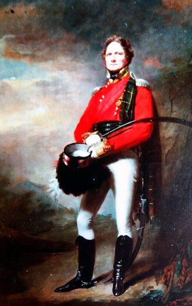 Major James Lee Harvey, ca. 1820 (olje på lerret) av Henry Raeburn