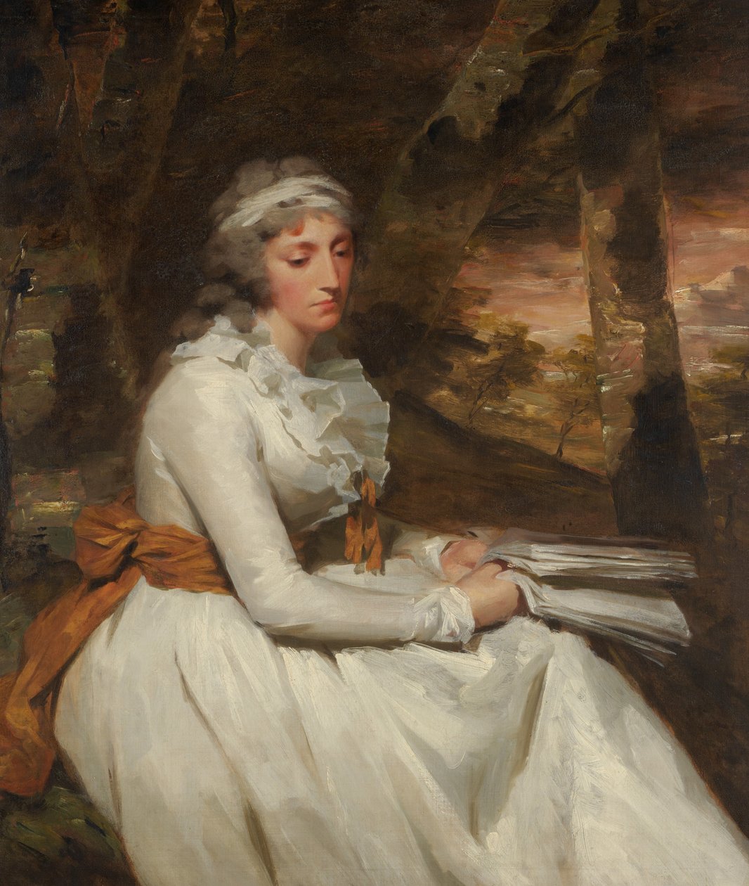 Mrs. Richard Alexander Oswald Louisa Johnston, født ca. 1760, død 1797, ca. 1794. av Henry Raeburn