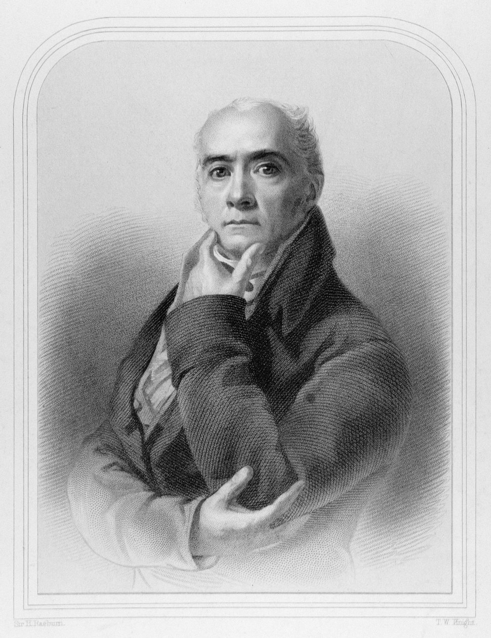 Portrett av Sir Henry Raeburn (1756-1823), gravert av T.W. Ridder (se også 68024) av Henry Raeburn