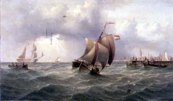 En nederlandsk rosa fra en brygge av Henry Redmore