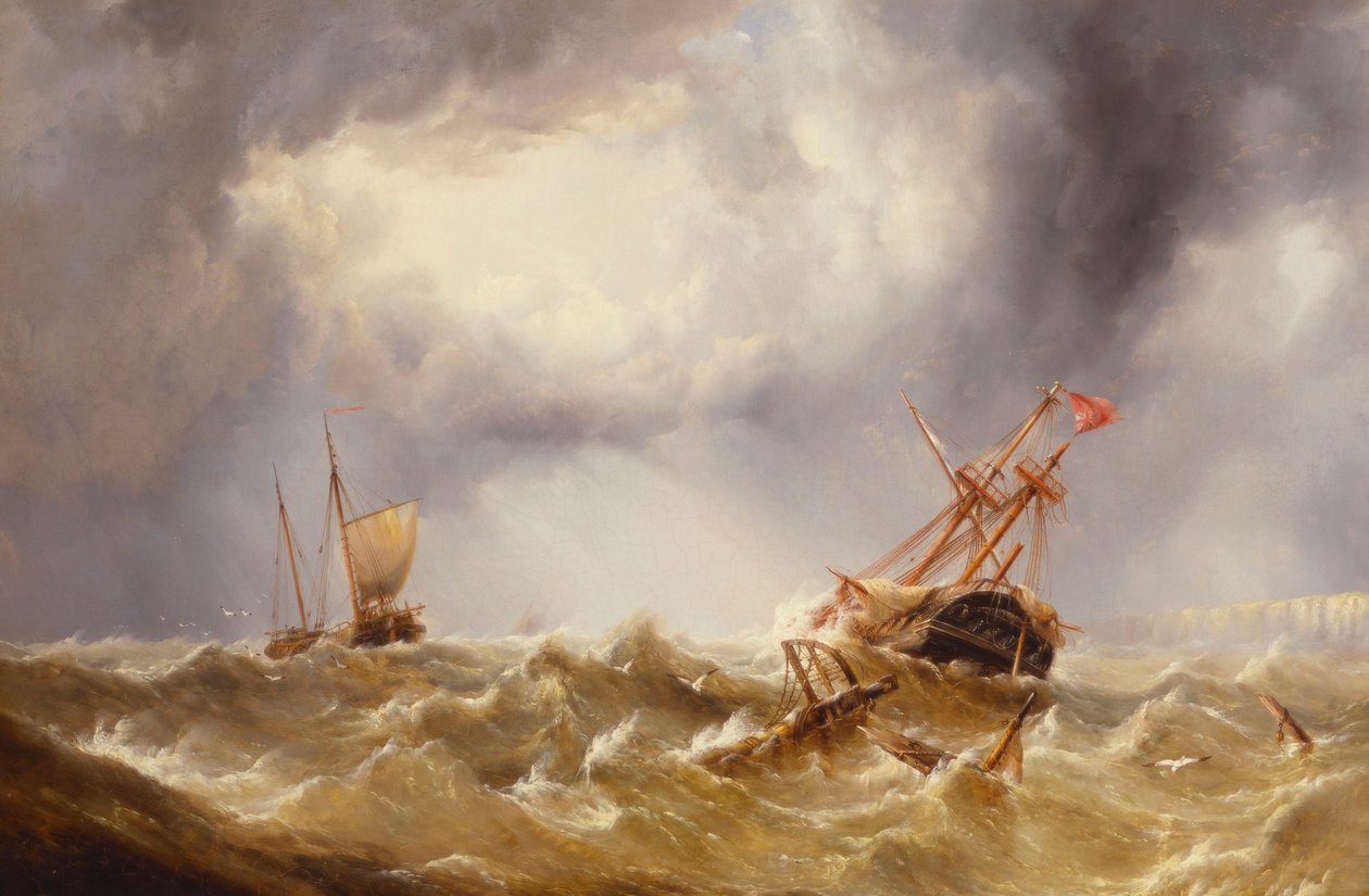 Dismased i en storm utenfor Kent Coast av Henry Redmore