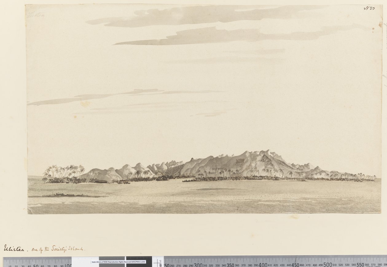 Side 23 Ulietea, på av Society Islands, 1768-75 (wc) av Henry Roberts
