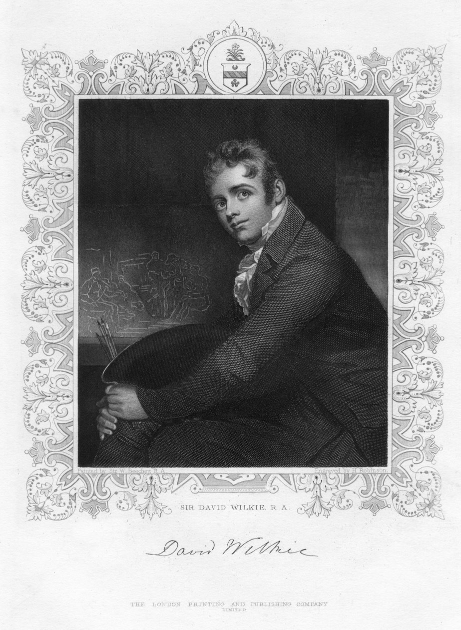 Sir David Wilkie 1785-1841, skotsk maler, 1800-tallet. av Henry Robinson