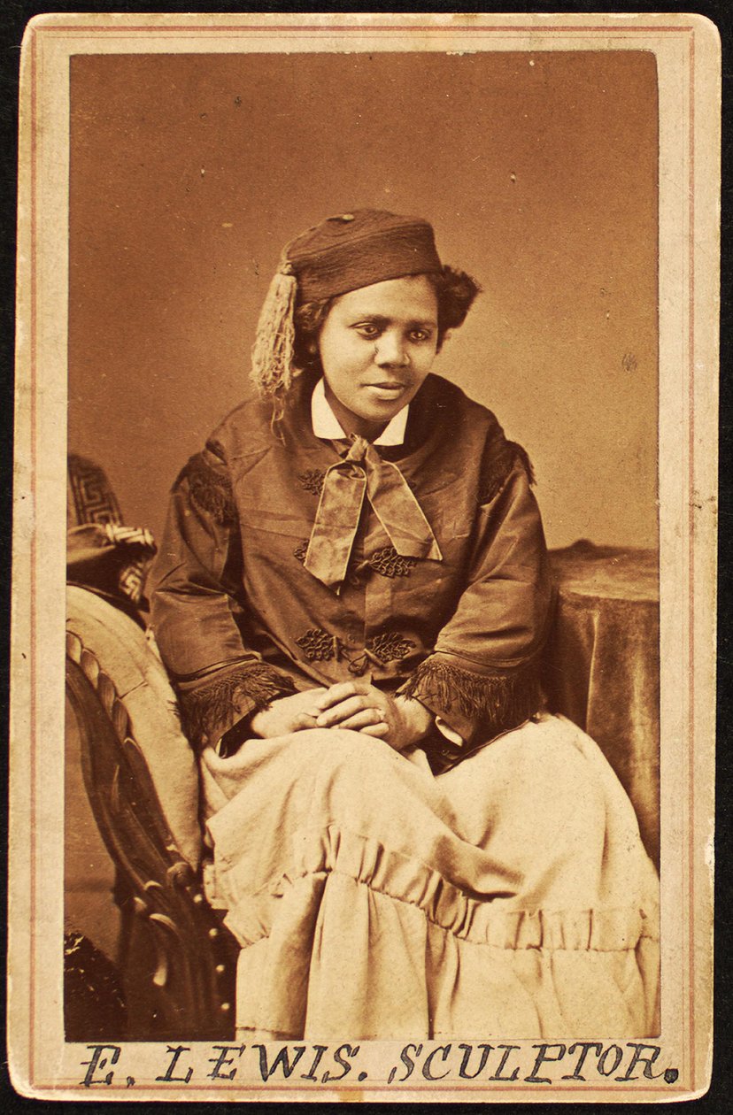 Carte de visite av Edmonia Lewis, ca. 1870 av Henry Rocher