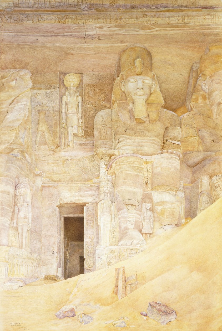 Abu Simbel, 1900 av Henry Roderick Newman
