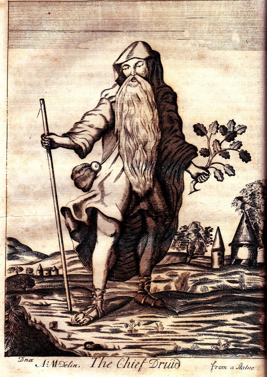 Sjefsdruiden fra Mona Antiqua Restaurata, 1723 av Henry Rowlands