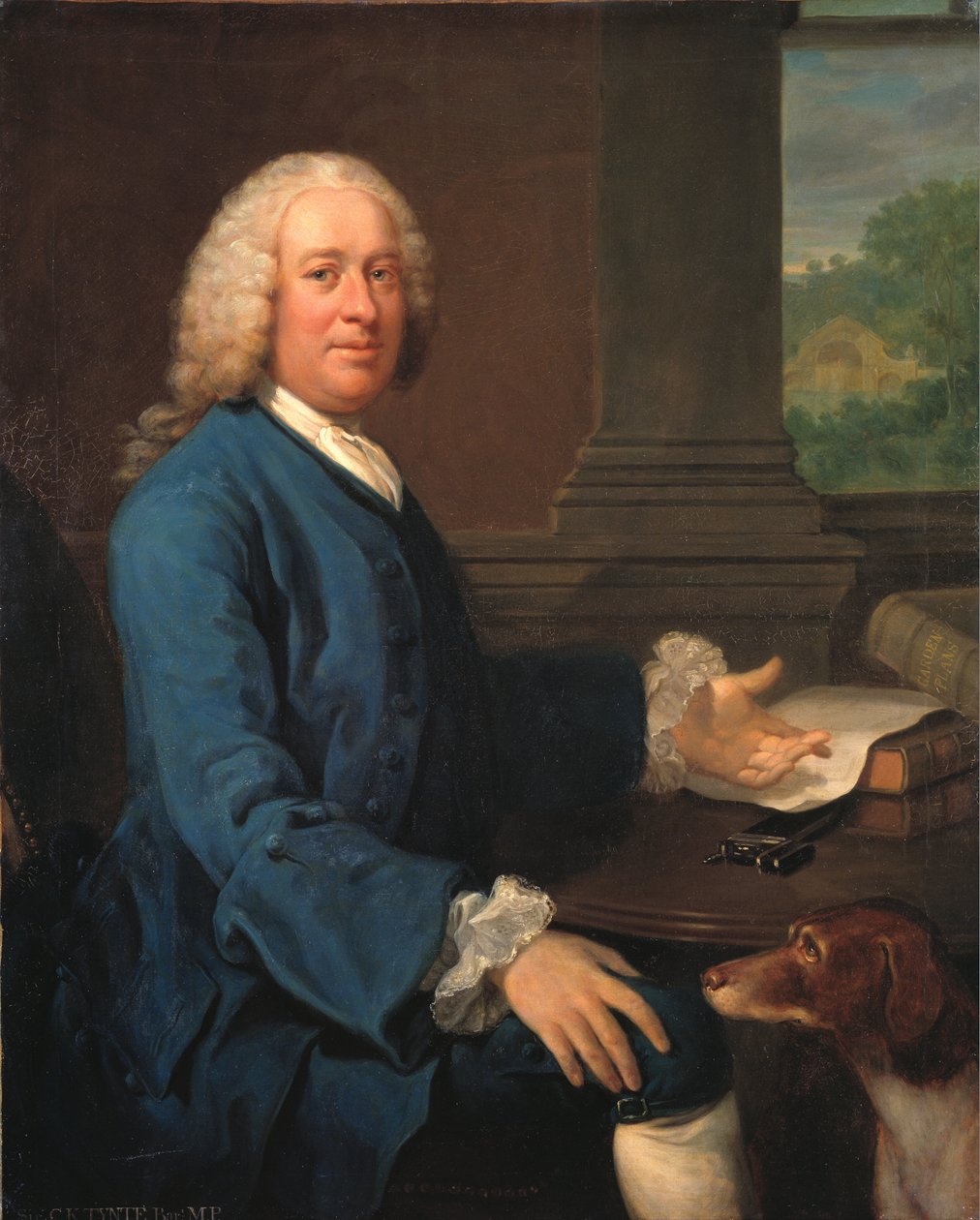 Sir Charles Kemeys-Tynte (1710–1785) (olje på lerret) av Henry S. Parkerman
