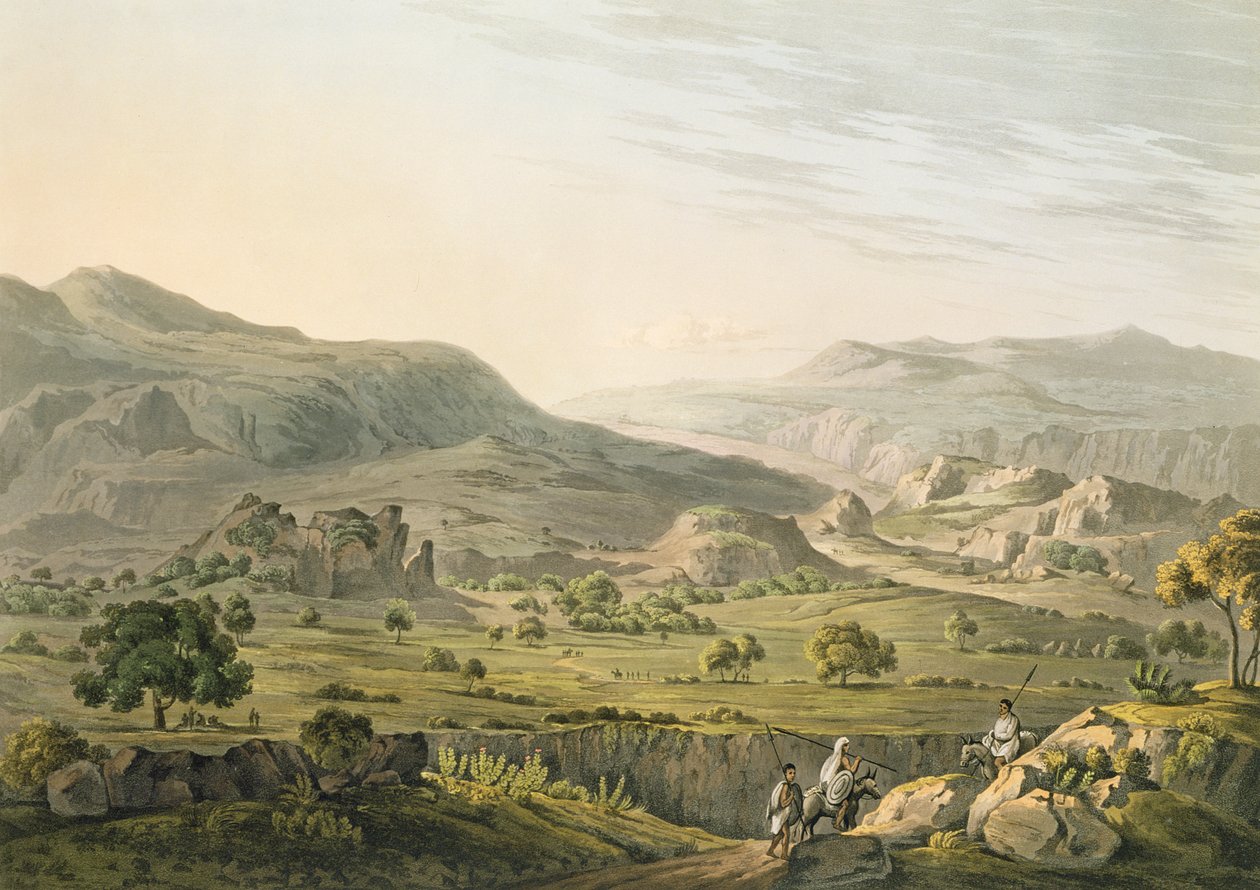 Passet til Atbara i Abyssinia, gravert av Daniel Havell (1785-1826) 1809 (akvatint) av Henry Salt
