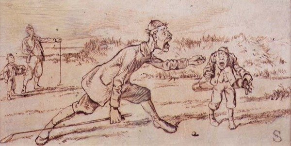 Shouting at the Caddie, illustrasjon fra 