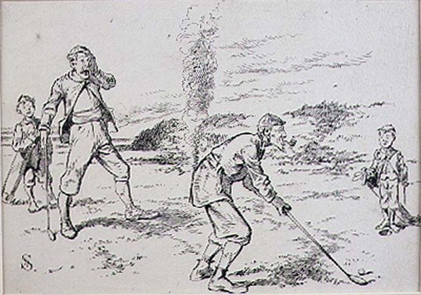 The Absent Minded Golfer, illustrasjon fra 