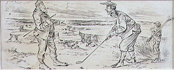 The Hesitant Golfer, illustrasjon fra 