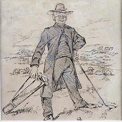 The Pensive Golfer, illustrasjon fra 