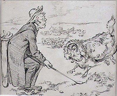 The Surprised Golfer, illustrasjon fra 