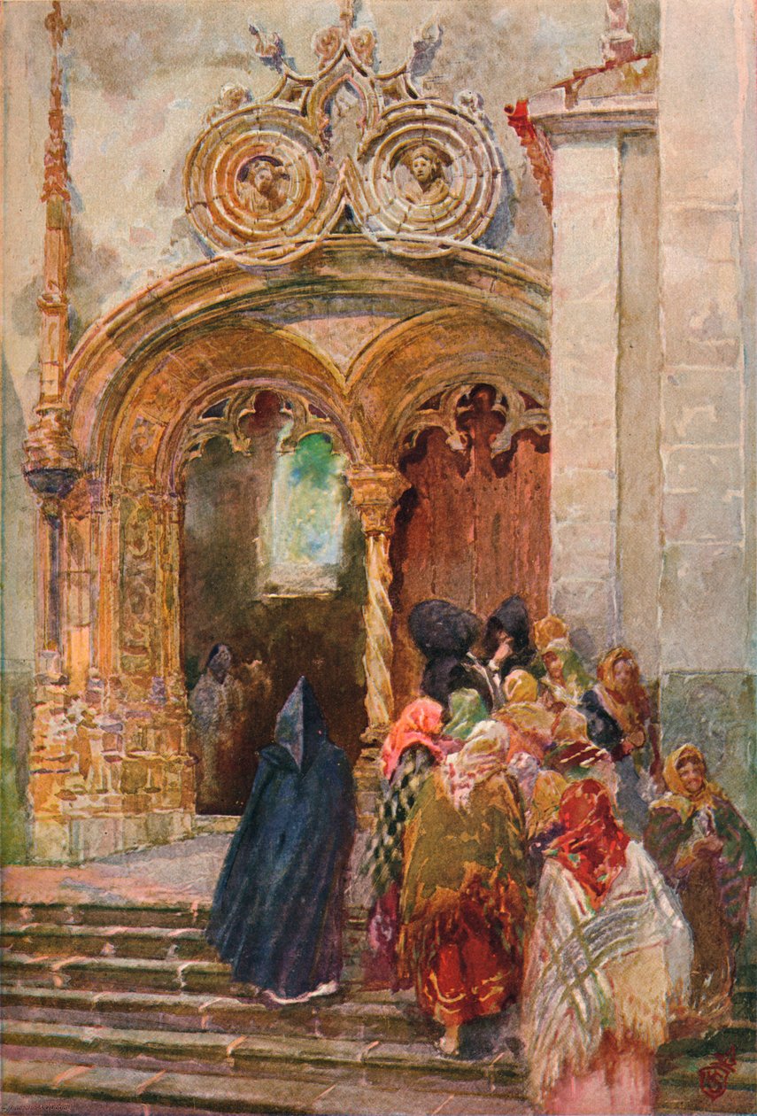 Sørdøren til Matrix Church, Ponta Delgada, 1899 av Henry Sandham