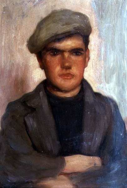 Gutt med lue av Henry Scott Tuke