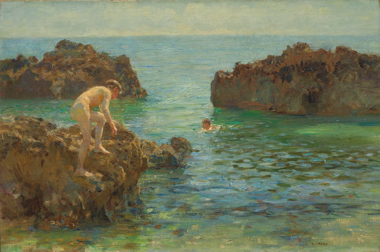 Gutter som bader av Henry Scott Tuke