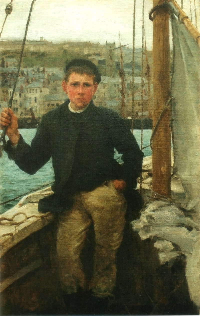 Portrett av Jack Rolling av Henry Scott Tuke