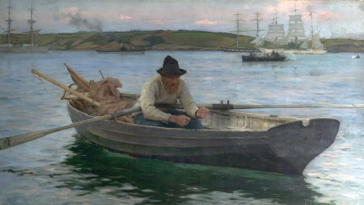 Fiskeren, 1888-89 av Henry Scott Tuke