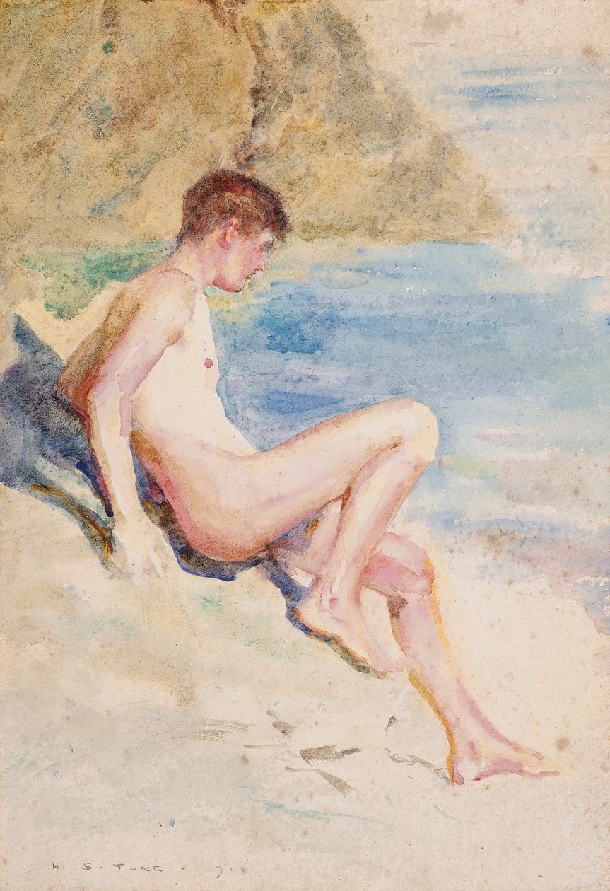 Baderen, 1910 av Henry Scott Tuke